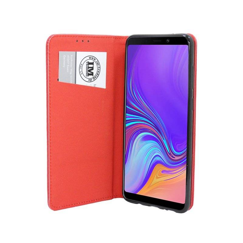 Samsung Galaxy A9 2018 Tasche Flip Case Schutzhülle Rot