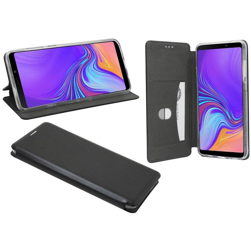 Samsung Galaxy A9 2018 Tasche Flip Case Schutzhülle Schwarz