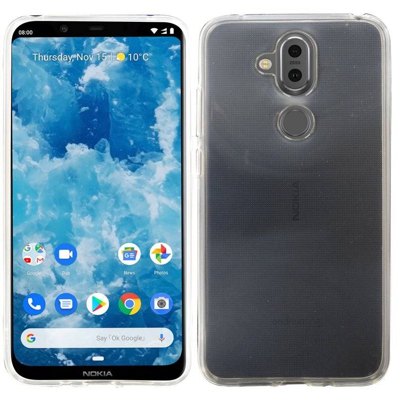 Nokia 8.1 Silikon Hülle Cover Case Bumper Transparent