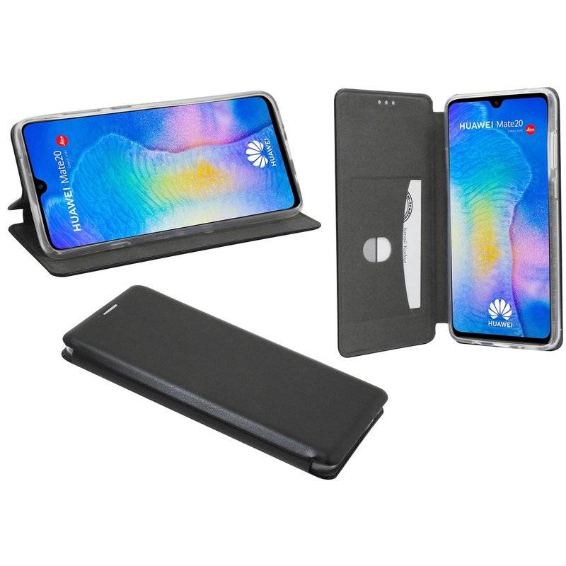 Huawei Mate 20 Tasche Flip Case Schutzhülle Schwarz