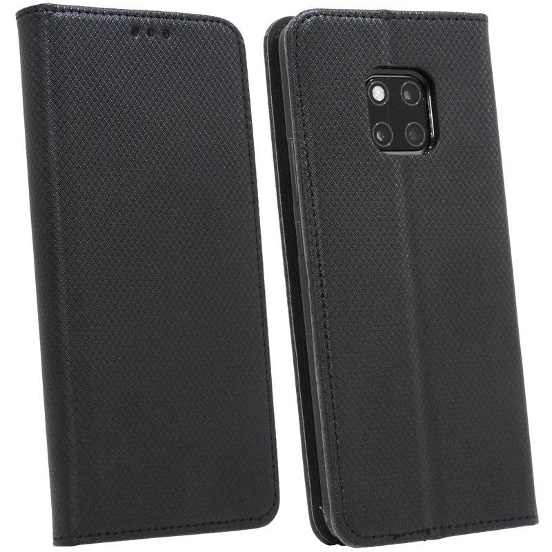Huawei Mate 20 PRO Tasche Flip Case Schutzhülle mit Kartenfach Schwarz