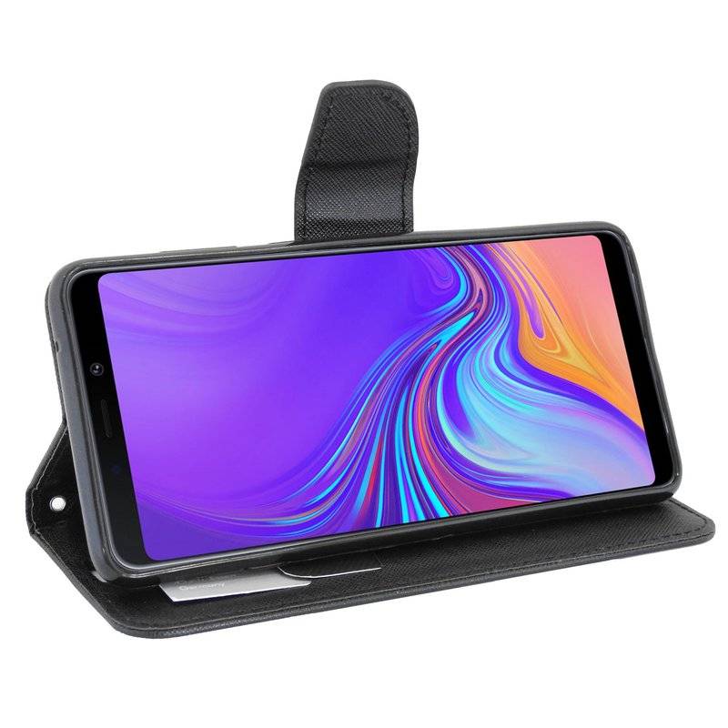Samsung Galaxy A9 2018 Tasche Flip Case Schutzhülle Schwarz