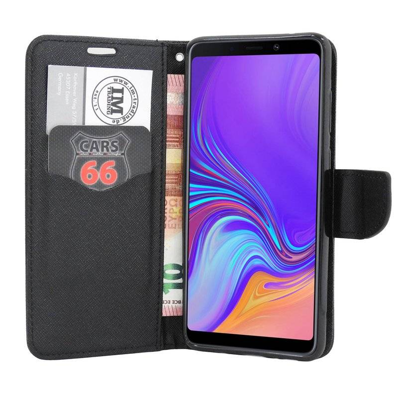 Samsung Galaxy A9 2018 Tasche Flip Case Schutzhülle Schwarz