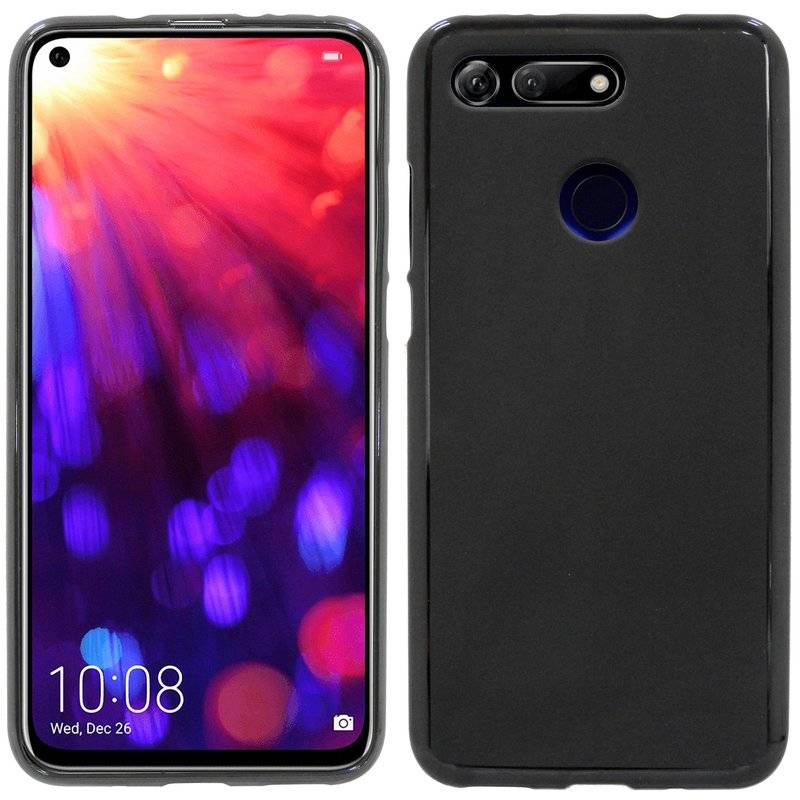 Honor View 20 Handy Silikon Schutzhülle Cover Case schwarz