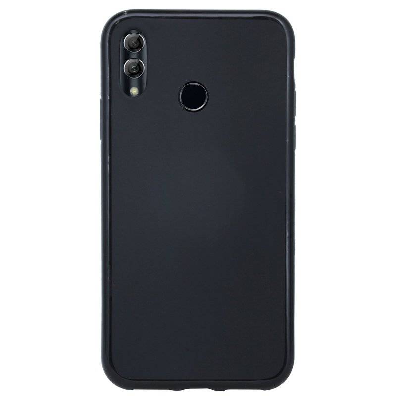 Silikon Hülle Basic kompatibel mit HONOR 10 LITE Case TPU Soft Handy Cover Schutz Schwarz