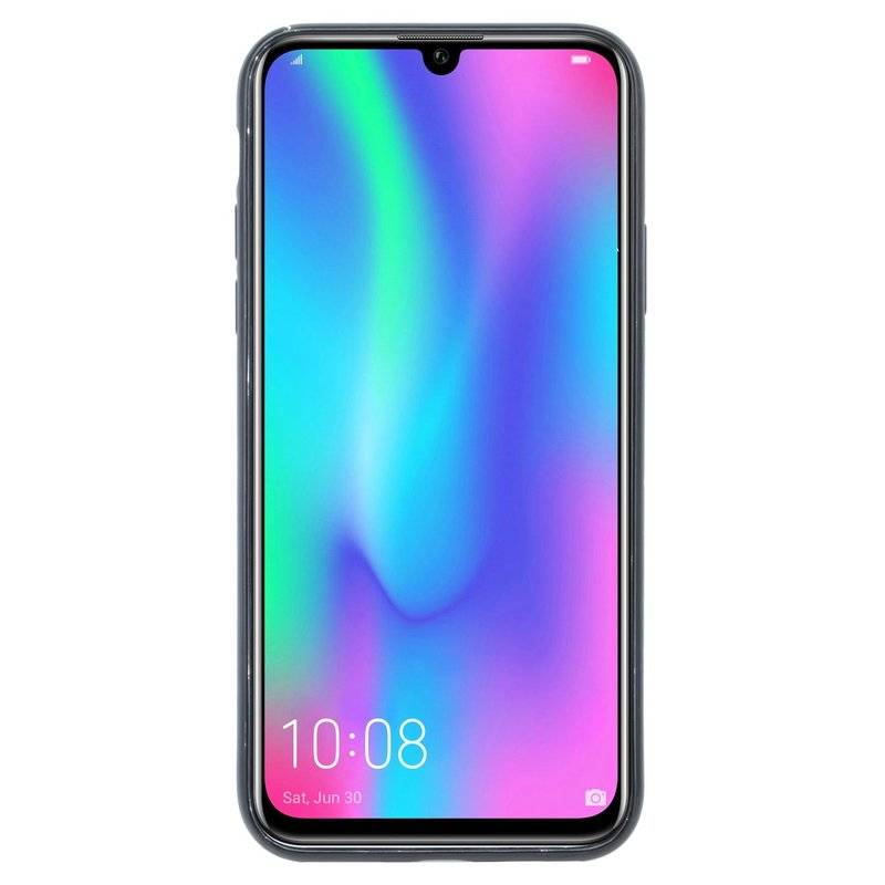 Silikon Hülle Basic kompatibel mit HONOR 10 LITE Case TPU Soft Handy Cover Schutz Schwarz