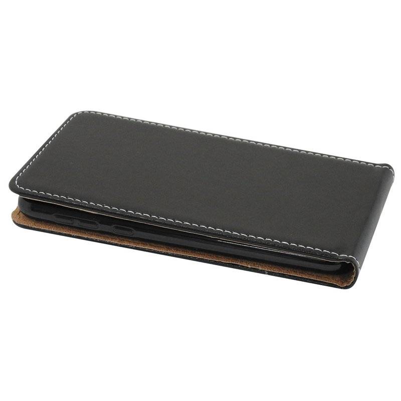 Flip Case kompatibel mit SAMSUNG GALAXY S10e (G970F) Handy Tasche vertikal aufklappbar Schutzhülle Klapp Hülle Schwarz