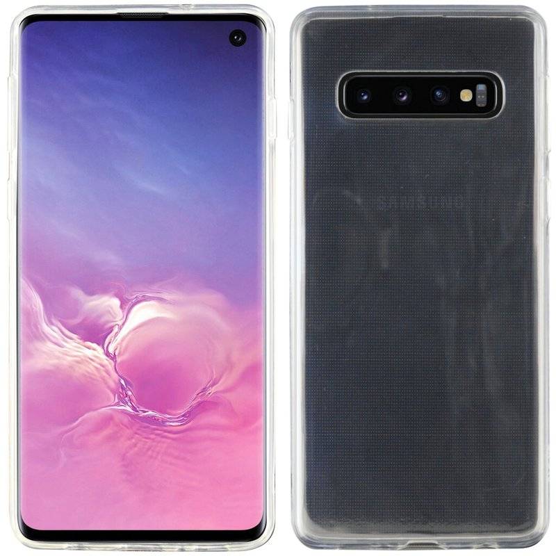 Silikon Hülle Basic kompatibel mit SAMSUNG GALAXY S10 (G973F) Case TPU Soft Handy Cover Schutz Transparent