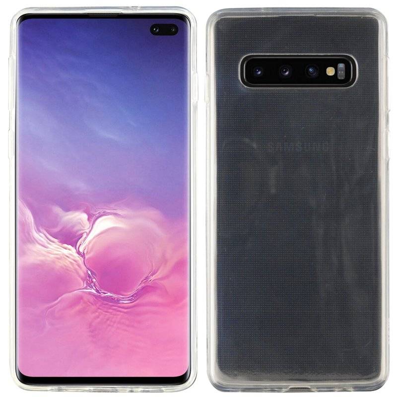 Silikon Hülle Basic kompatibel mit SAMSUNG GALAXY S10 PLUS (G975F) Case TPU Soft Handy Cover Schutz Transparent