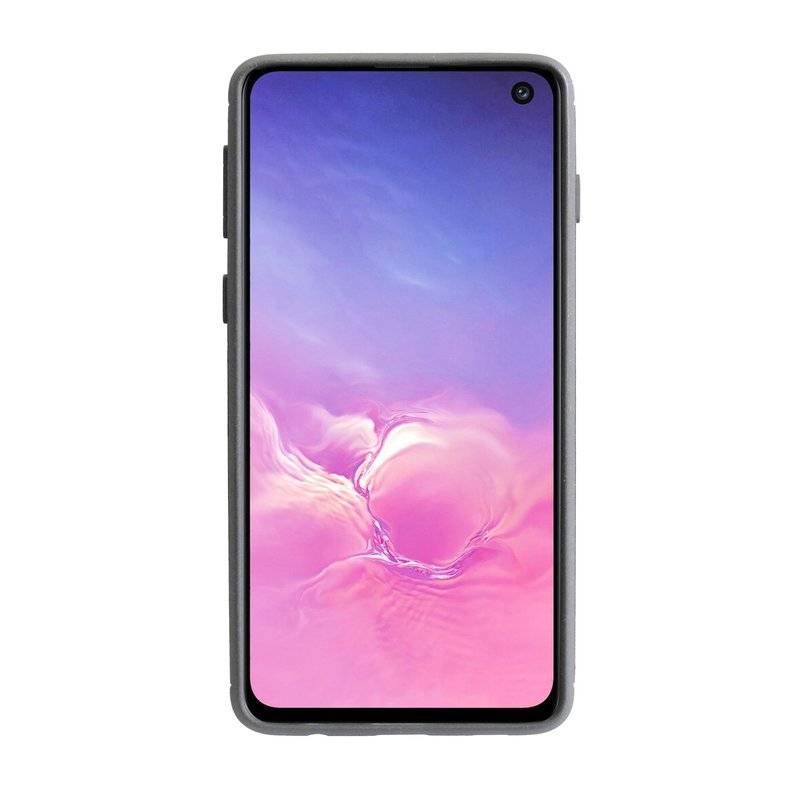 Silikon Hülle Carbon kompatibel mit SAMSUNG GALAXY S10e (G970F) TPU Case Soft Handyhülle Cover Schutzhülle Schwarz