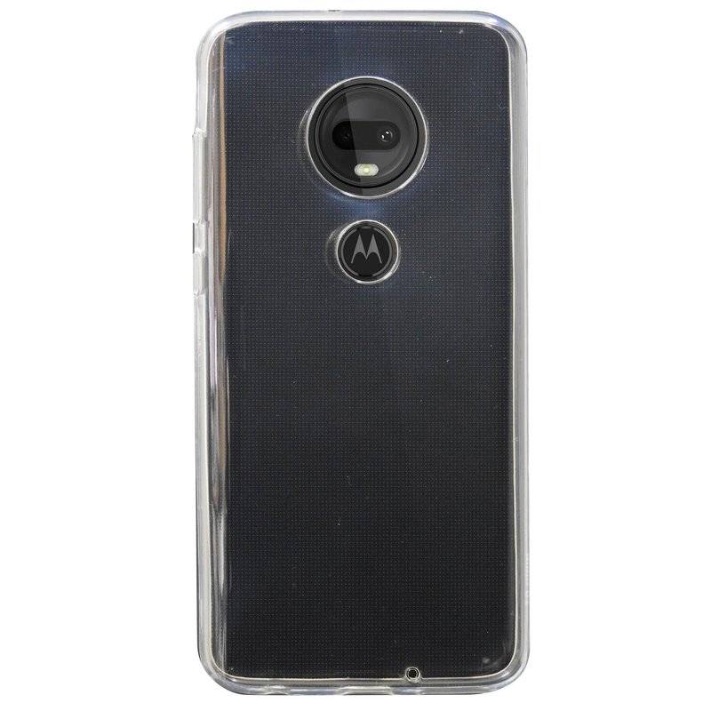 Silikon Hülle Basic kompatibel mit MOTOROLA MOTO G7 PLUS Case TPU Soft Handy Cover Schutz Transparent