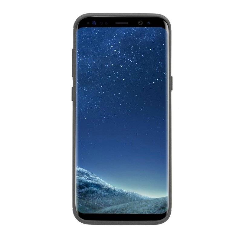 Silikon Hülle Carbon kompatibel mit Samsung Galaxy S8 PLUS (G955F) TPU Case Soft Handyhülle Cover Schutzhülle Schwarz