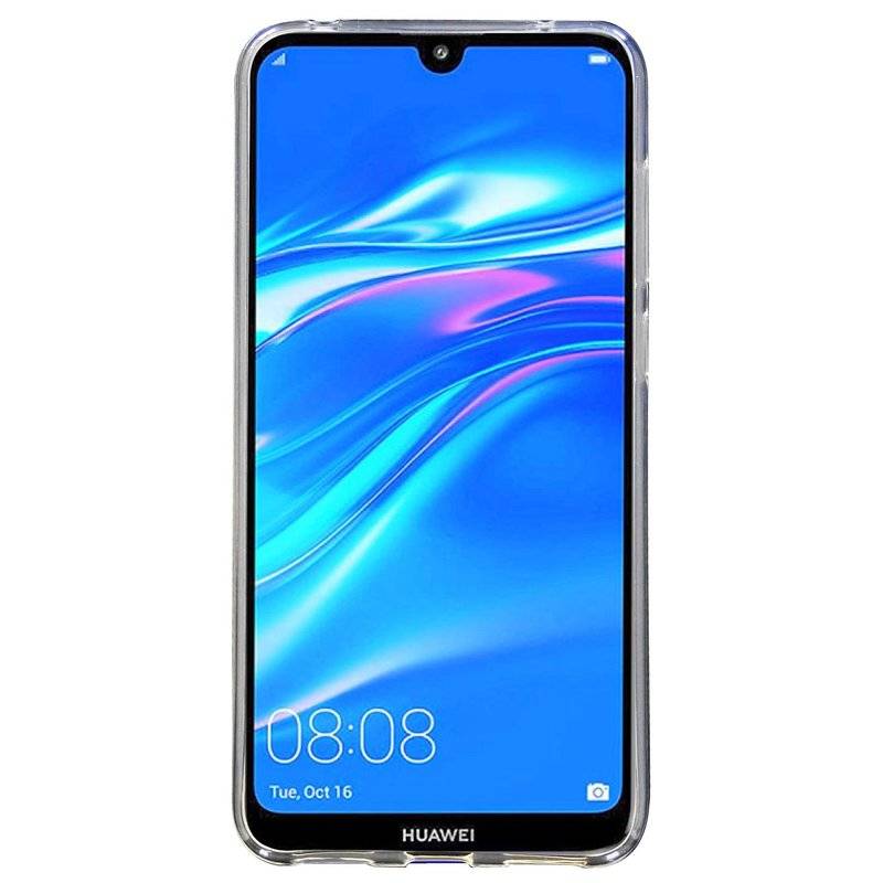 Silikon Hülle Basic kompatibel mit HUAWEI Y7 2019 Case TPU Soft Handy Cover Schutz Transparent