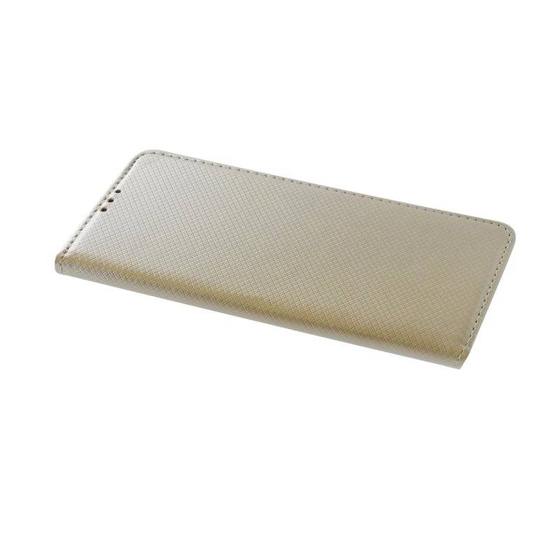Buch Tasche Smart für Samsung Galaxy S10 G973F Handy Hülle Etui Schutzhülle mit Standfunktion, Kartenfach Schwarz Gold