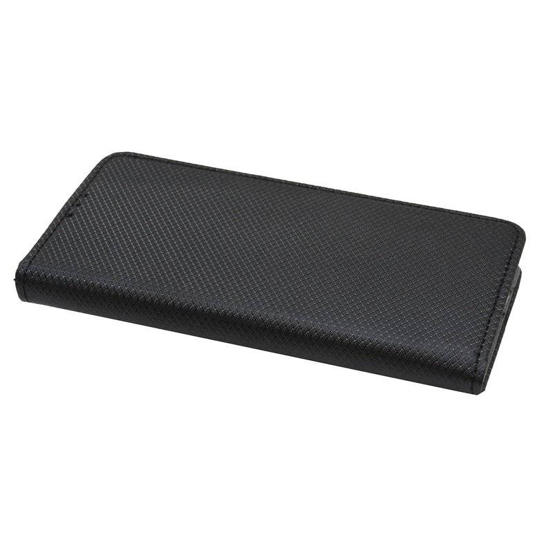 Buch Tasche Smart für Samsung Galaxy S10 G973F Handy Hülle Schutzhülle mit Standfunktion Kartenfach Schwarz Schwarz