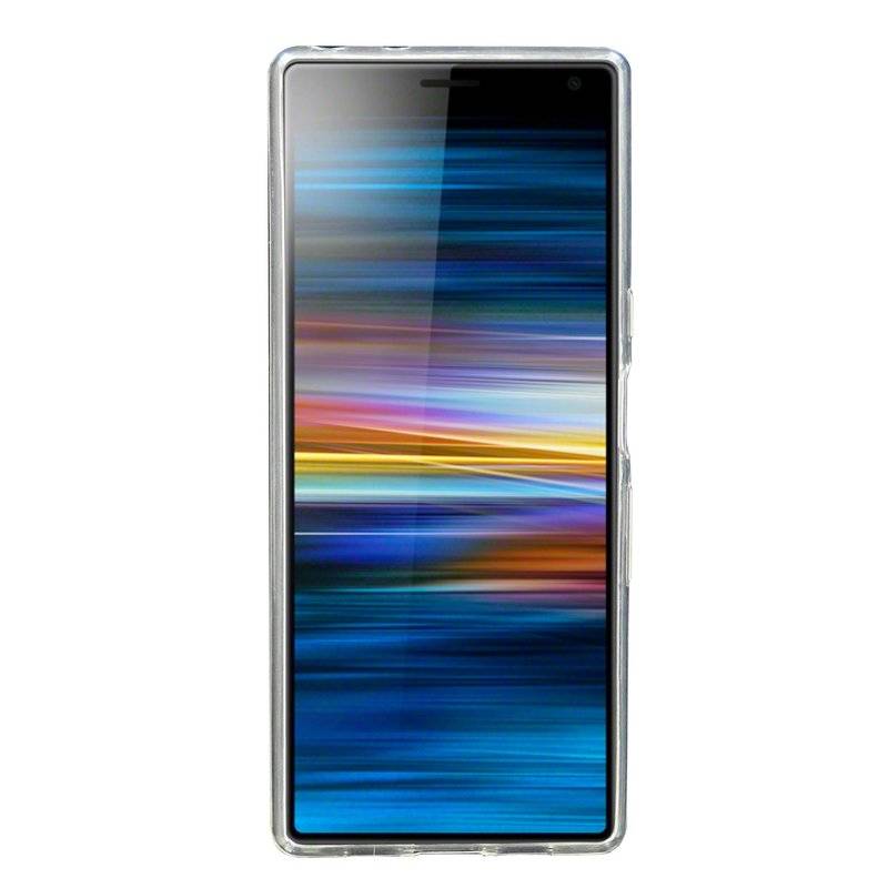 Silikon Hülle Basic kompatibel mit SONY XPERIA 10 PLUS Case TPU Soft Handy Cover Schutz Transparent