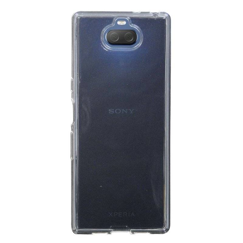 Silikon Hülle Basic kompatibel mit SONY XPERIA 10 PLUS Case TPU Soft Handy Cover Schutz Transparent