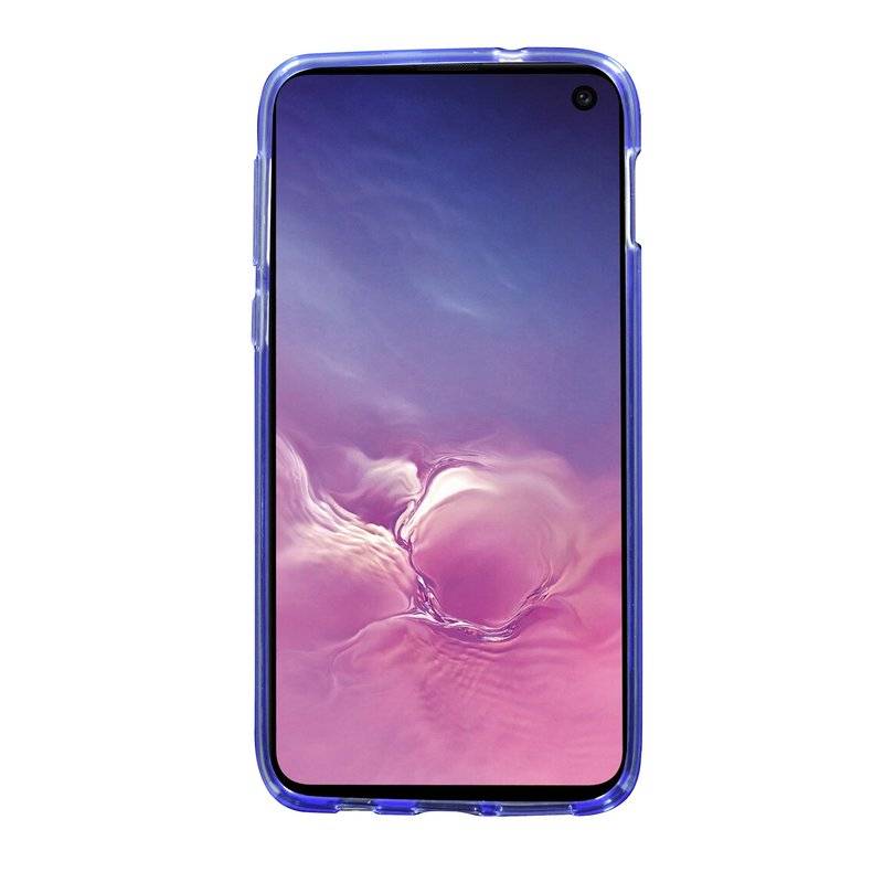 S-Line Hülle Bumper kompatibel mit Samsung Galaxy S10e G970F Silikonhülle Stoßfest Handyhülle TPU Case Cover Lila