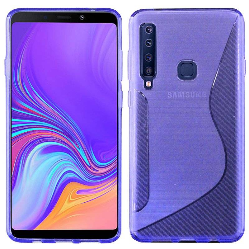 SAMSUNG GALAXY A9 2018 ( A920F ) Handy Silikon Schutzhülle Cover Case Lila