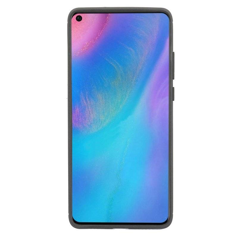 Silikon Hülle Carbon kompatibel mit HUAWEI P30 PRO Case TPU Soft Handyhülle Cover Schutzhülle Schwarz