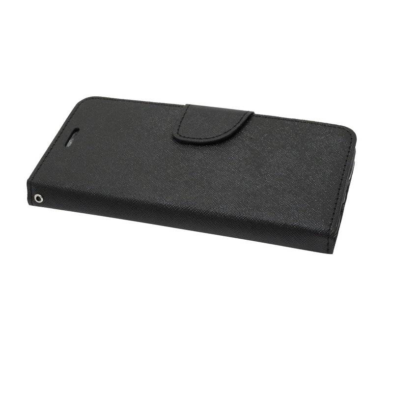 Buch Tasche Fancy" für HUAWEI P30 Handy Hülle Etui Brieftasche Schutzhülle mit Standfunktion, Kartenfach Schwarz"