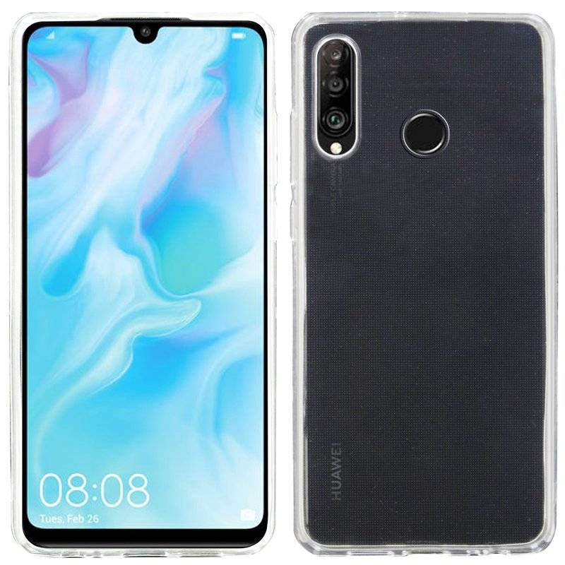 Silikon Hülle Basic kompatibel mit HUAWEI P30 LITE Case TPU Soft Handy Cover Schutz Transparent