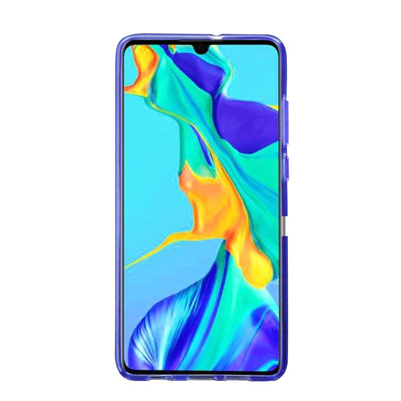 S-Line Hülle Bumper kompatibel mit HUAWEI P30 Silikonhülle Stoßfest Handyhülle TPU Case Cover Lila