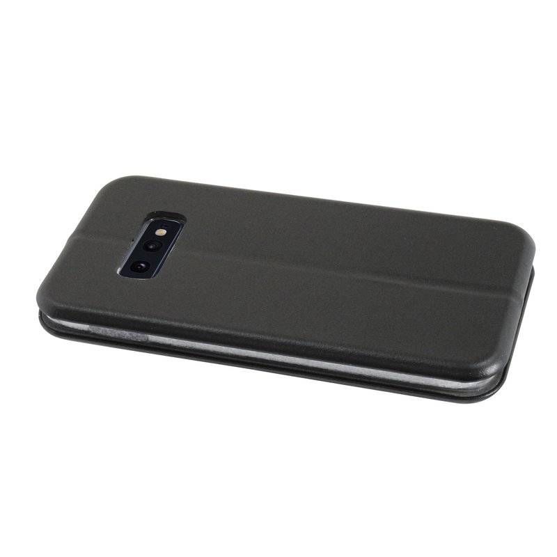 Buch Tasche Elegance für SAMSUNG GALAXY S10e G970F Handy Hülle Etui Schutzhülle mit Standfunktion Kartenfach Schwarz