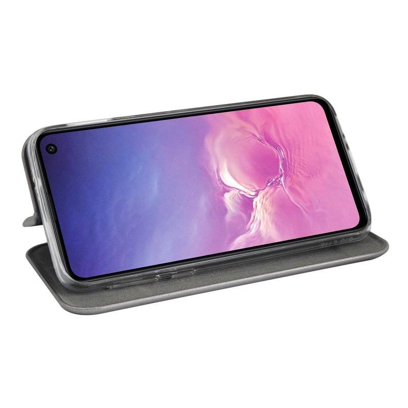 Buch Tasche Elegance für SAMSUNG GALAXY S10e G970F Handy Hülle Brieftasche Schutzhülle Standfunktion Kartenfach Grau