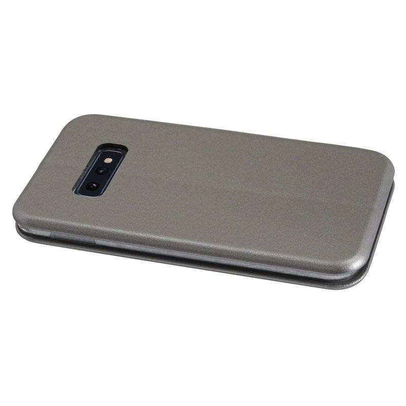 Buch Tasche Elegance für SAMSUNG GALAXY S10e G970F Handy Hülle Brieftasche Schutzhülle Standfunktion Kartenfach Grau