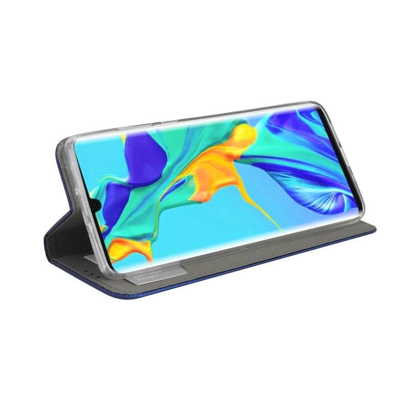 Buch Tasche Smart" für HUAWEI P30 PRO Handy Hülle Etui Brieftasche Schutzhülle mit Standfunktion, Kartenfach Blau"