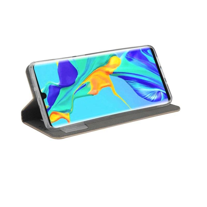 Buch Tasche Smart" für HUAWEI P30 PRO Handy Hülle Etui Brieftasche Schutzhülle mit Standfunktion, Kartenfach Gold"