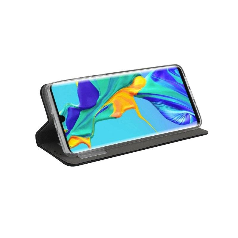 Buch Tasche Smart" für HUAWEI P30 PRO Handy Hülle Etui Brieftasche Schutzhülle mit Standfunktion, Kartenfach Schwarz