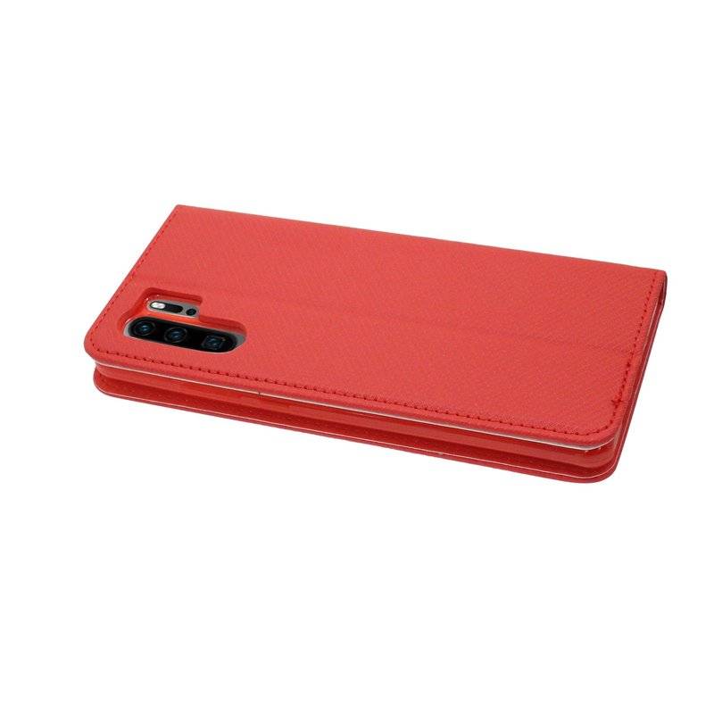 Buch Tasche Smart" für HUAWEI P30 PRO Handy Hülle Etui Brieftasche Schutzhülle mit Standfunktion, Kartenfach Rot"