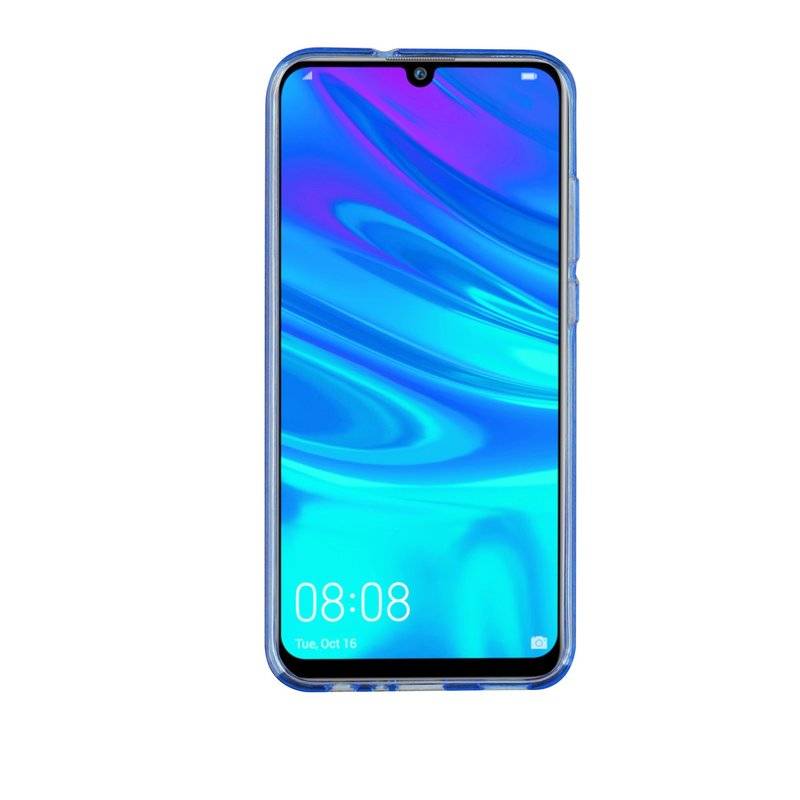 S-Line Hülle Bumper kompatibel mit HUAWEI P SMART 2019 Silikonhülle Stoßfest Handyhülle TPU Case Cover Blau