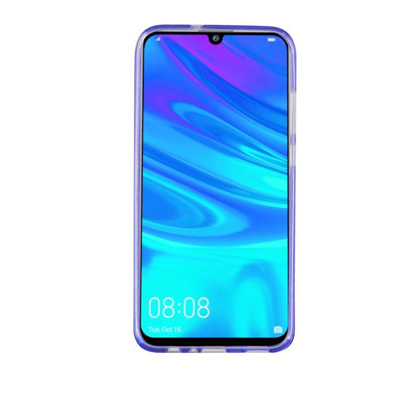 S-Line Hülle Bumper kompatibel mit HUAWEI P SMART 2019 Silikonhülle Stoßfest Handyhülle TPU Case Cover Lila