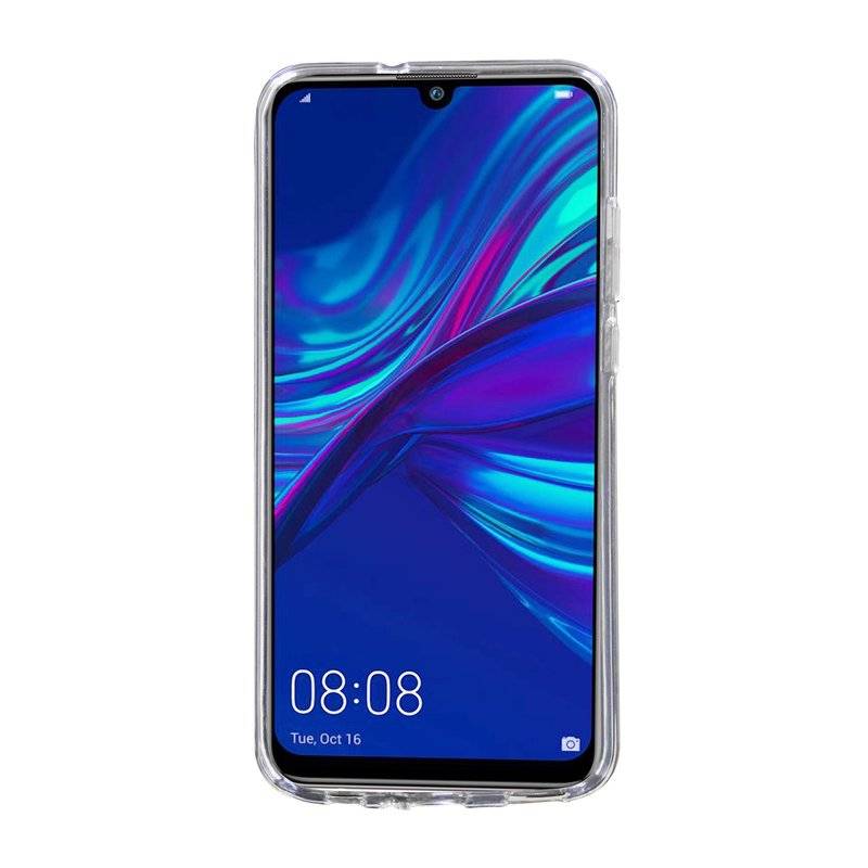 S-Line Hülle Bumper kompatibel mit HUAWEI P SMART 2019 Silikonhülle Stoßfest Handyhülle TPU Case Cover Transparent