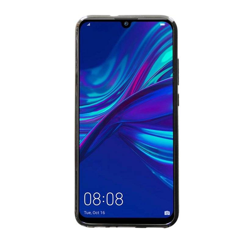 S-Line Hülle Bumper kompatibel mit HUAWEI P SMART 2019 Silikonhülle Stoßfest Handyhülle TPU Case Cover Schwarz