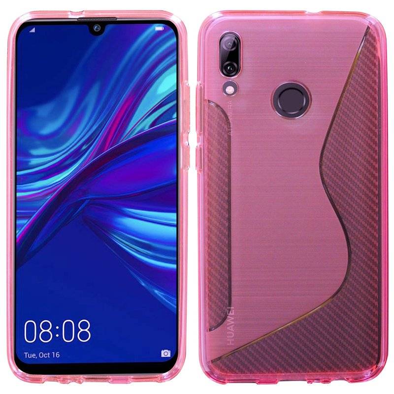 S-Line Hülle Bumper kompatibel mit HONOR 10 LITE Silikonhülle Stoßfest Handyhülle TPU Case Cover Pink