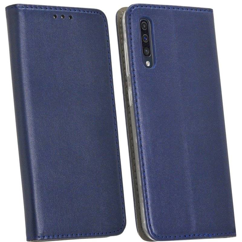 Buch Tasche Prestige für Samsung Galaxy A50 A505F Handy Hülle Brieftasche Schutzhülle Standfunktion Kartenfach Blau