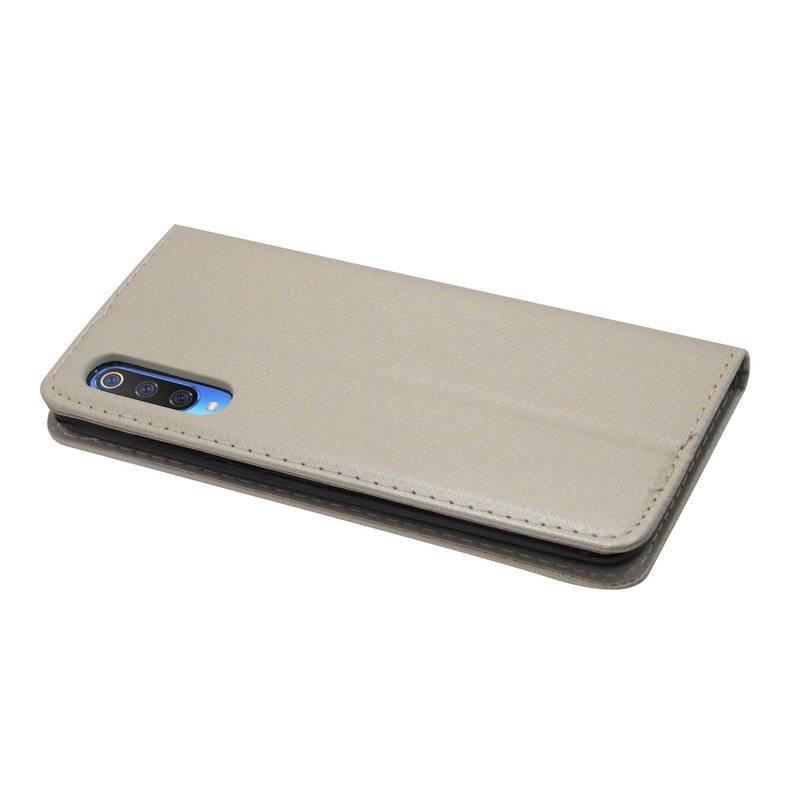 Buch Tasche Smart" für XIAOMI MI 9 Handy Hülle Etui Brieftasche Schutzhülle mit Standfunktion, Kartenfach Gold"