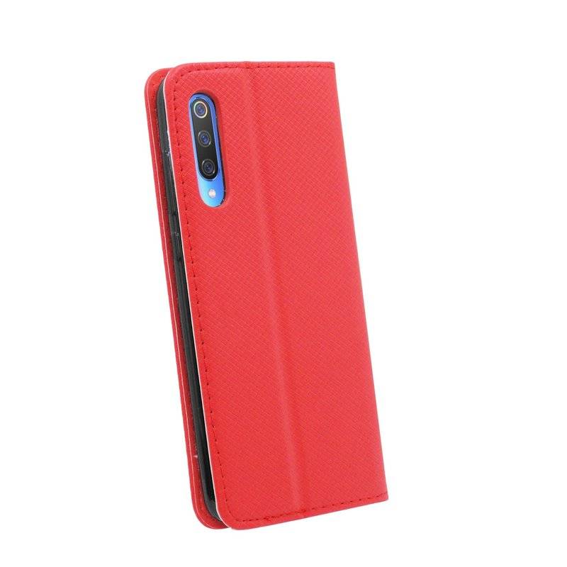 Buch Tasche Smart" für XIAOMI MI 9 Handy Hülle Etui Brieftasche Schutzhülle mit Standfunktion, Kartenfach Rot"