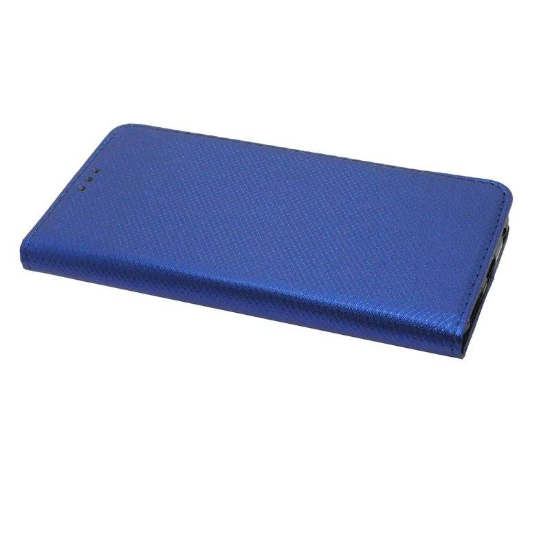 Buch Tasche Smart für MOTOROLA MOTO G7 PLUS Handy Hülle Etui Schutzhülle mit Standfunktion Kartenfach Blau
