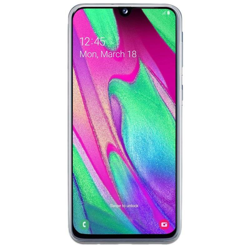 Silikon Hülle Basic kompatibel mit SAMSUNG GALAXY A40 (A405F) Case TPU Soft Handy Cover Schutz Transparent
