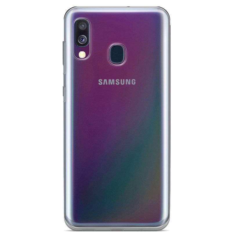 Silikon Hülle Basic kompatibel mit SAMSUNG GALAXY A40 (A405F) Case TPU Soft Handy Cover Schutz Transparent