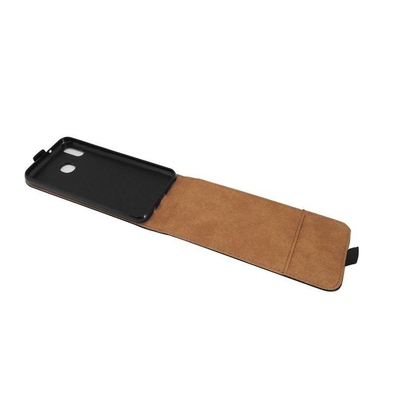 Flip Case kompatibel mit SAMSUNG GALAXY M20 (M205FD) Handy Tasche vertikal aufklappbar Schutzhülle Klapp Hülle Schwarz