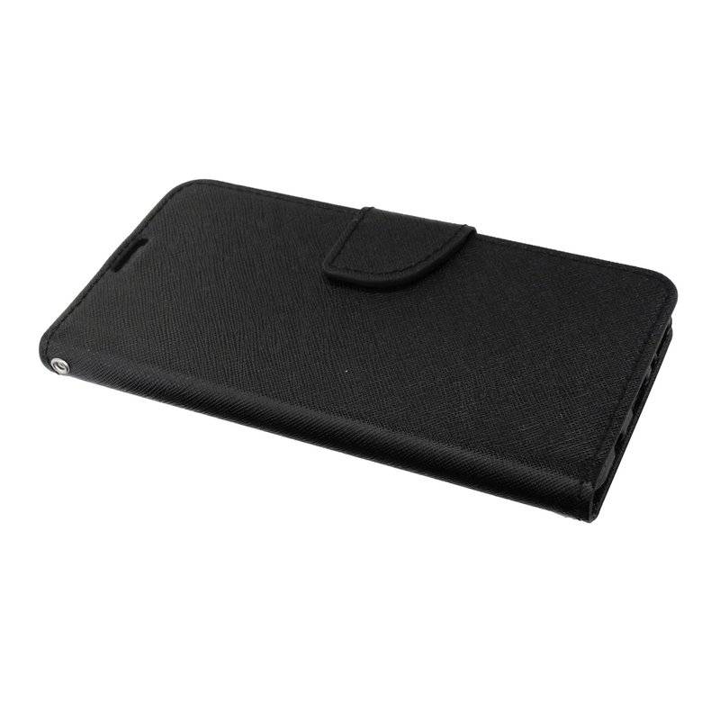 Buch Tasche Fancy für SAMSUNG GALAXY M20 M205F Handy Hülle Brieftasche Schutzhülle Standfunktion Kartenfach Schwarz