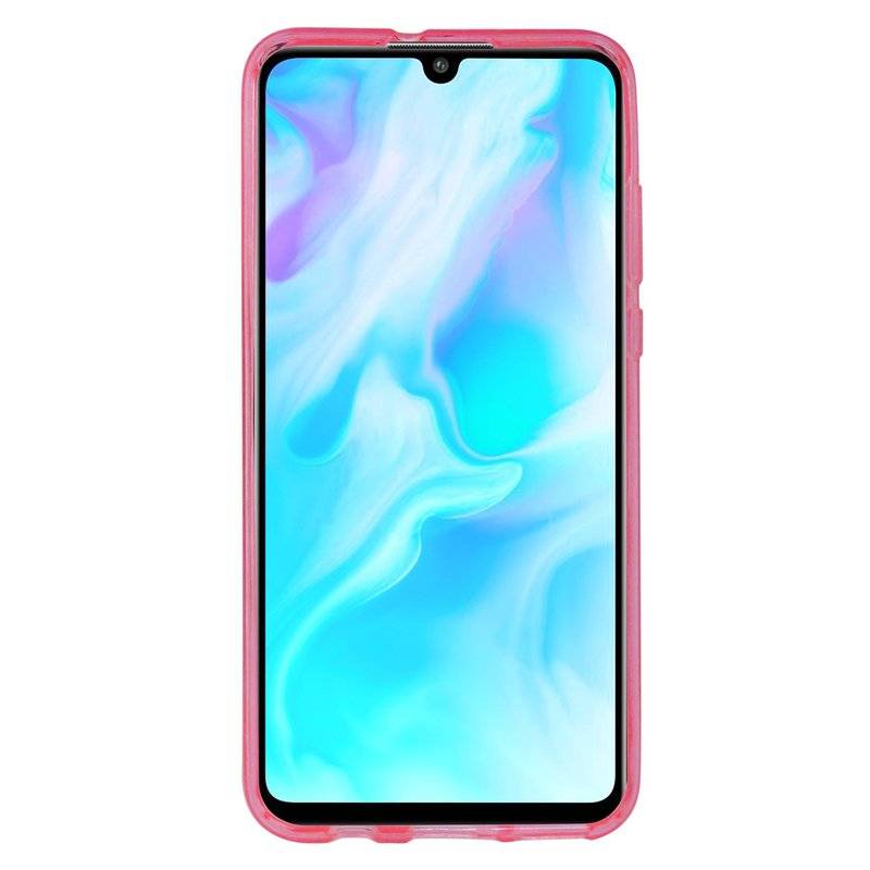 S-Line Hülle Bumper kompatibel mit HUAWEI P30 LITE Silikonhülle Stoßfest Handyhülle TPU Case Cover Pink