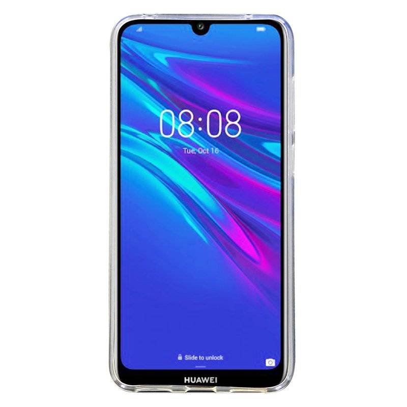 Silikon Hülle Basic kompatibel mit HUAWEI Y6 2019 Case TPU Soft Handy Cover Schutz Transparent