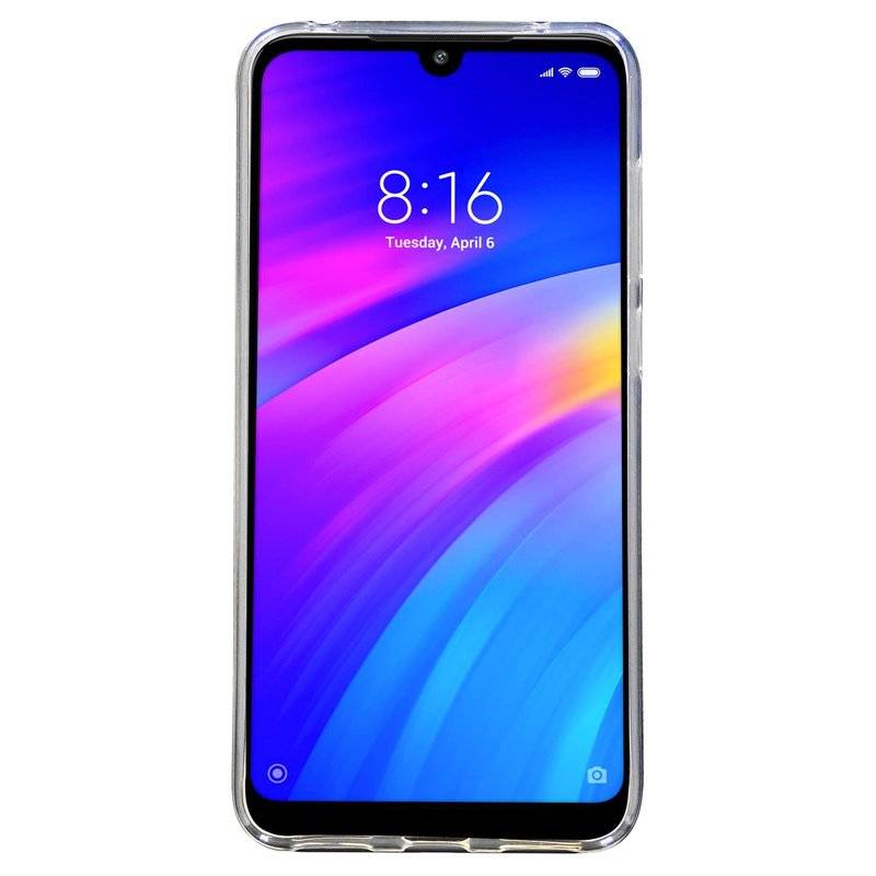 Silikon Hülle Basic kompatibel mit XIAOMI REDMI 7 Case TPU Soft Handy Cover Schutz Transparent
